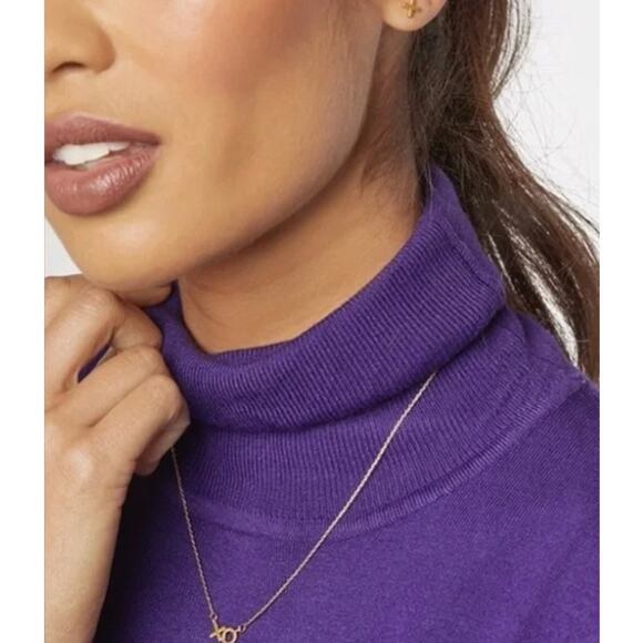 Ettika Hugs & Kisses 18K Gold Plated XO Necklace & Stud Earrings Matching Set - Picture 6 of 7